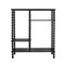 Hello Honey Tiered Shelf with Beveled Shelves and Doweled Legs, Black